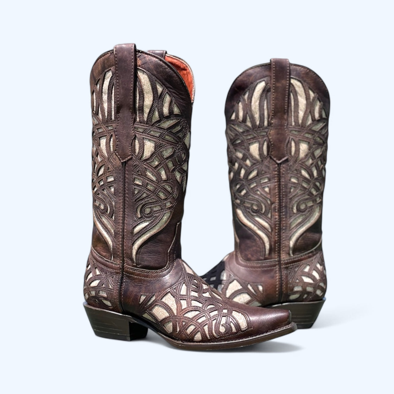 Brown Gold Inlay Bomb Bay Women's Wildflower Boot