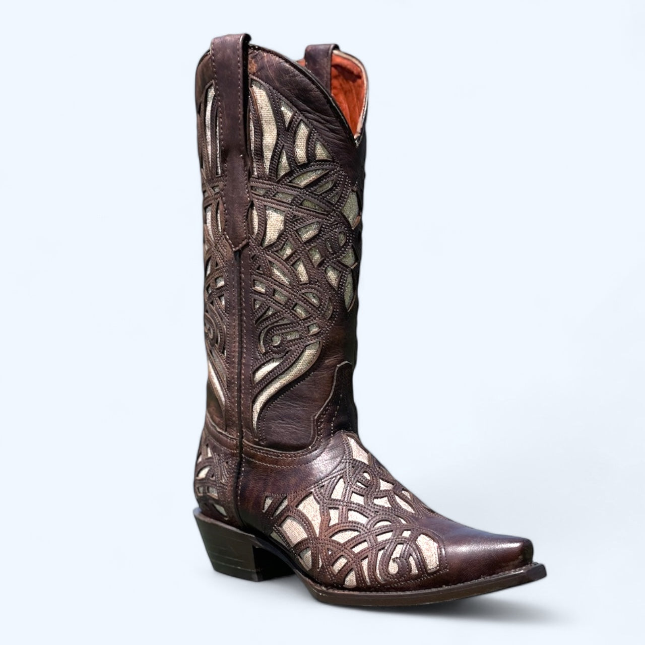 Brown Gold Inlay Bomb Bay Women's Wildflower Boot