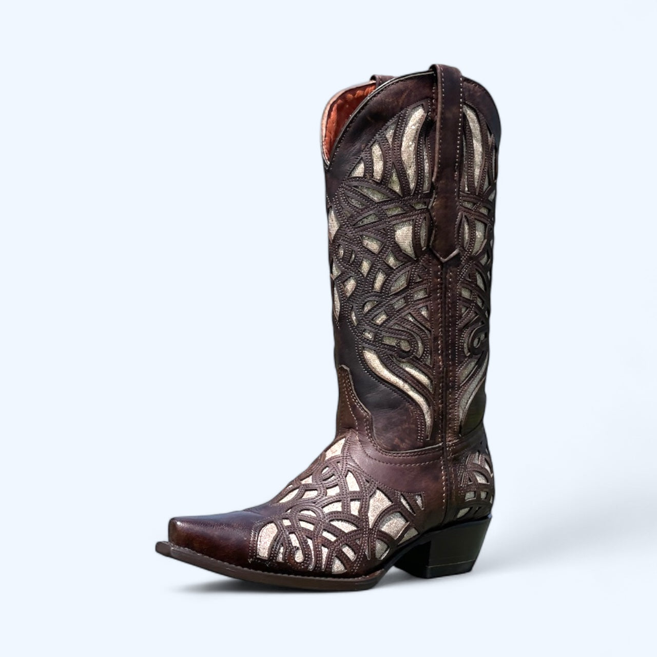 Brown Gold Inlay Bomb Bay Women's Wildflower Boot