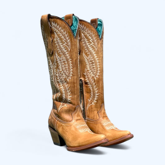 Corral Women's LD Golden Embroidery Tall Boot A4216