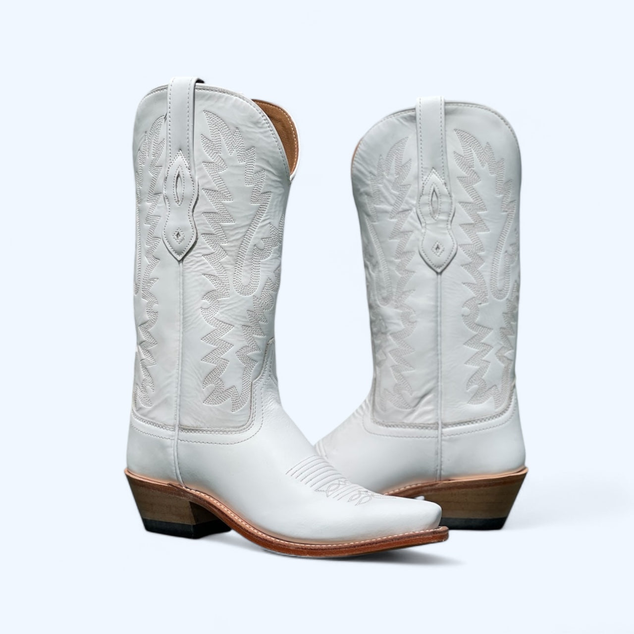 Old West Womens White Snip Toe Boot LF1631