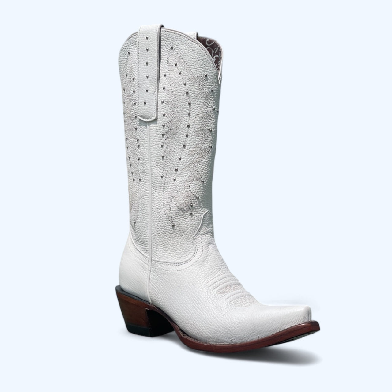 Rockem Womens Venado Blanco Snip Toe Boot