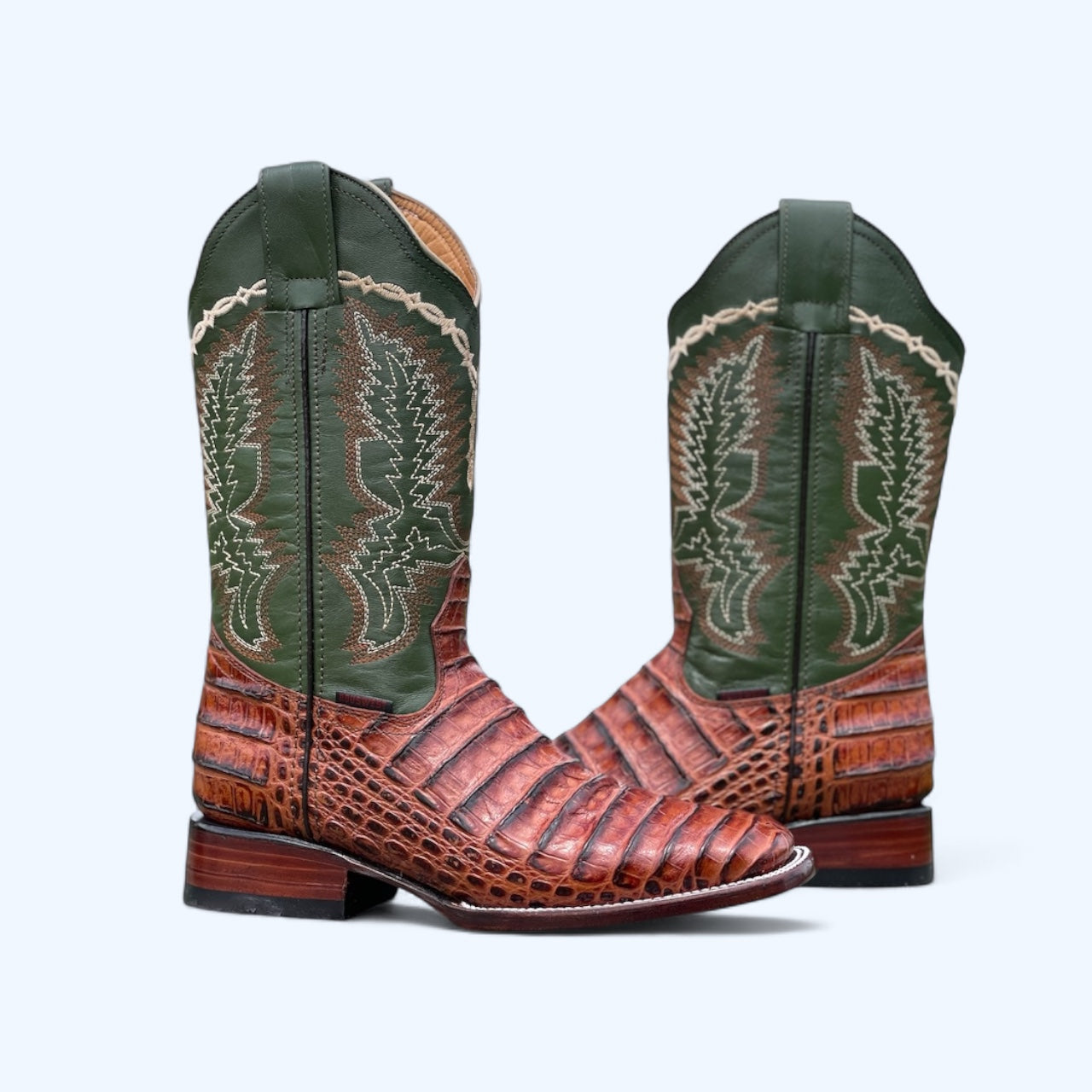 TBC BOOTMAKERS Shedron Leather Croc Print 0002