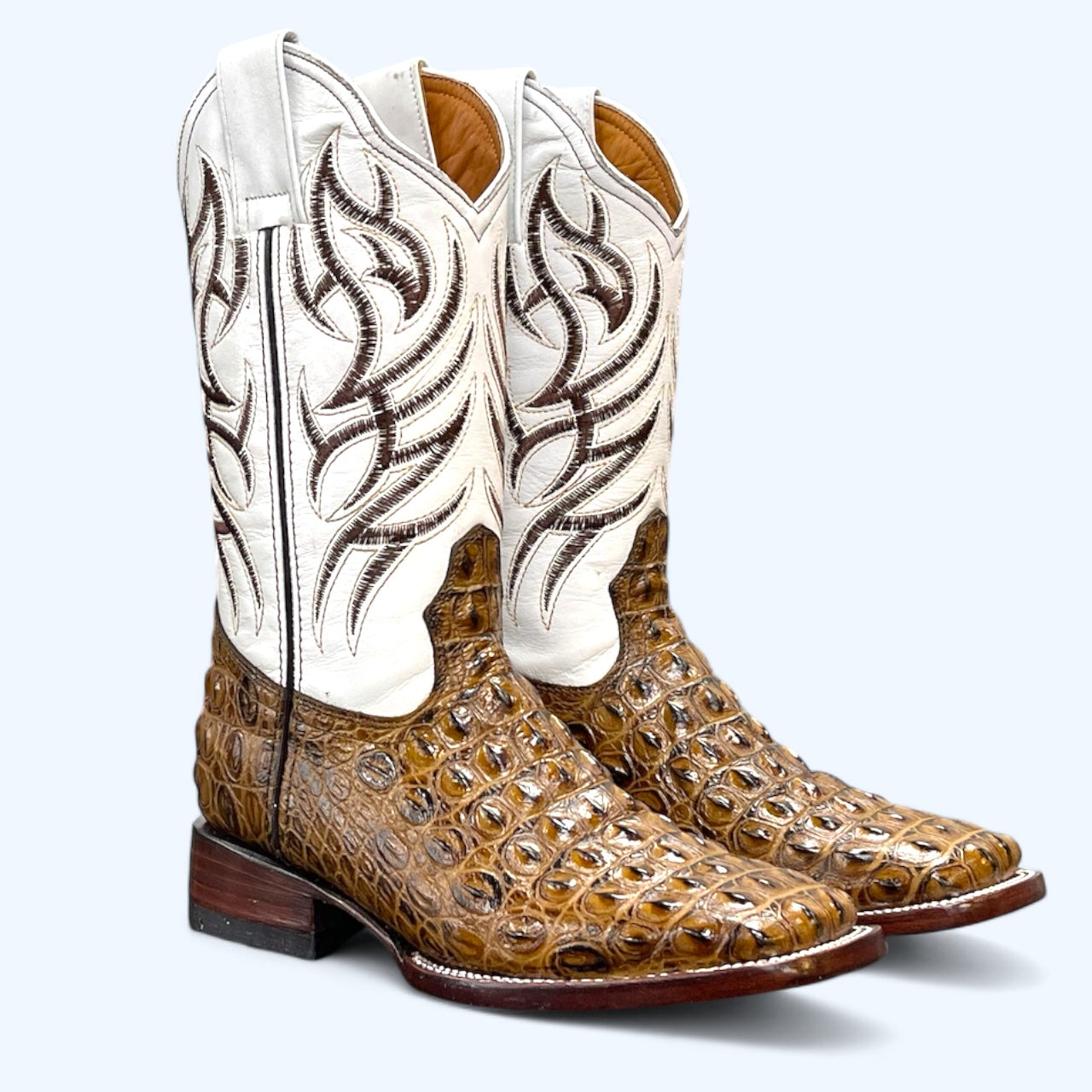 TBC BOOTMAKERS Honey Croc Leather Print 0004