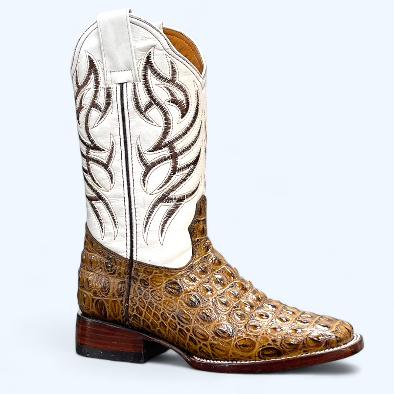 TBC BOOTMAKERS Honey Croc Leather Print 0004