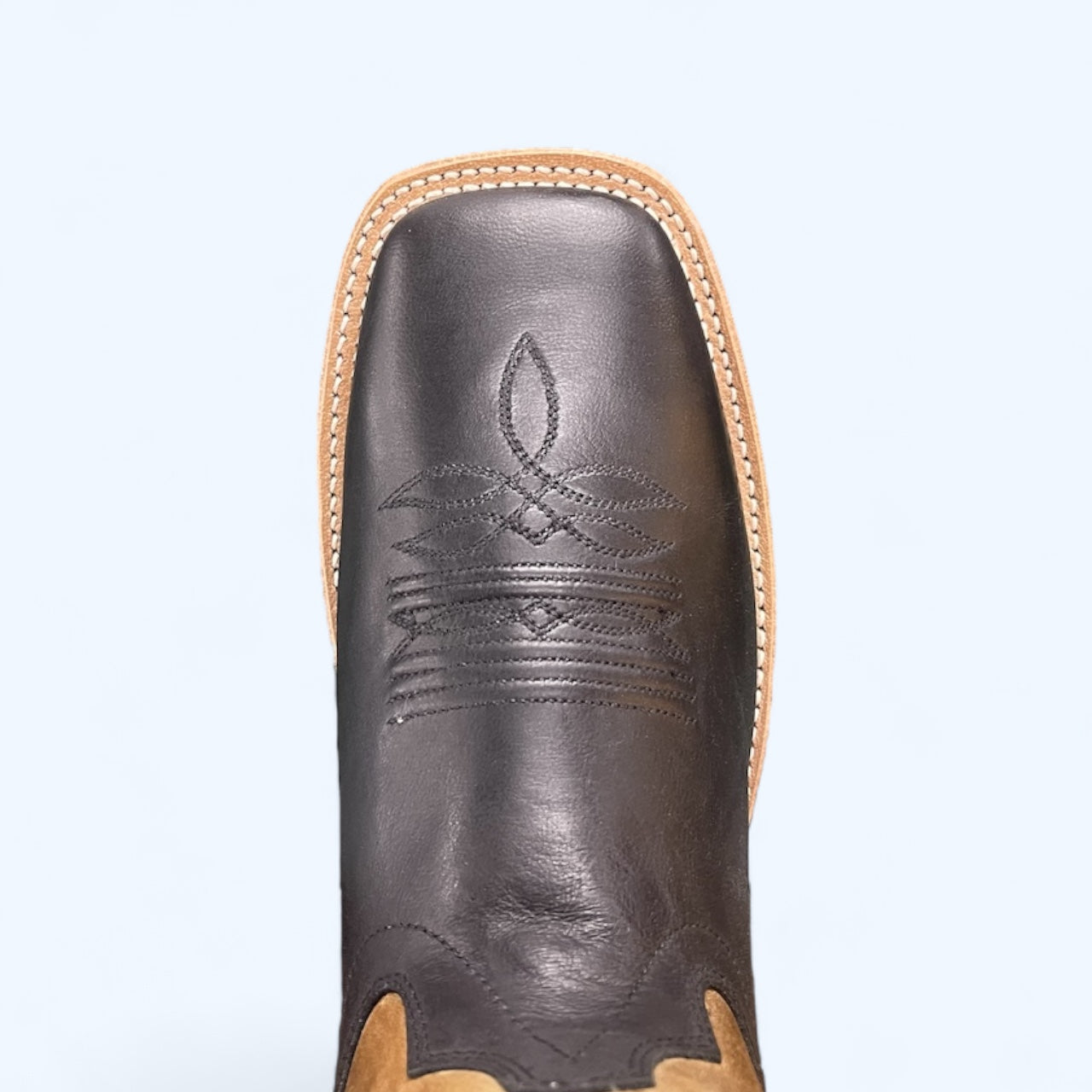 Old West Men’s Black/Tan Square Toe Bsm1811