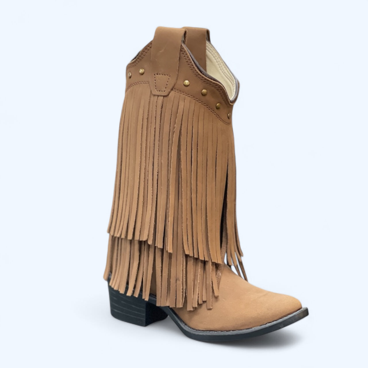 OLD WEST GIRLS BROWN FRINGES 8125