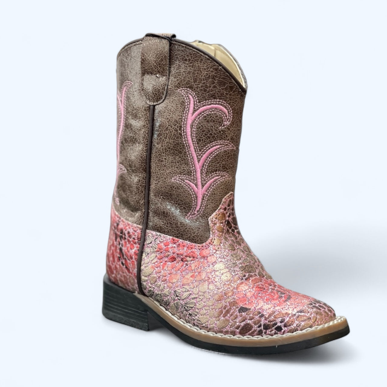 OLD WEST TODDLERS PINK GLITTERY SCALES VB1054