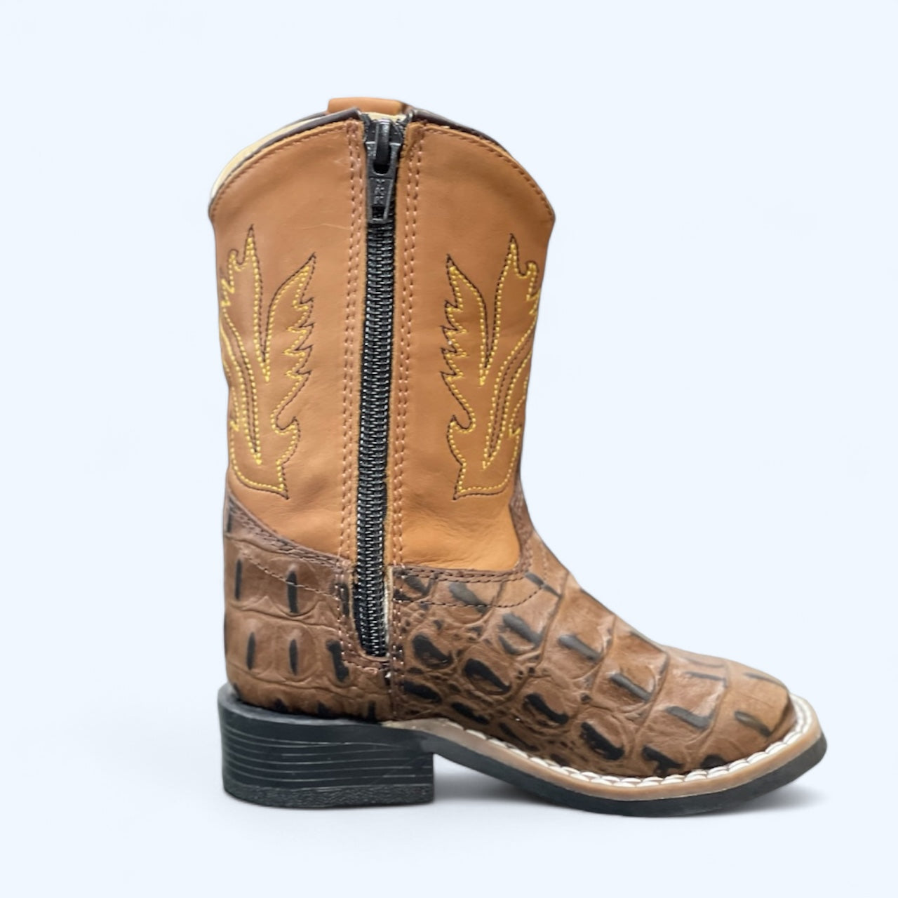 OLD WEST TODDLERS BROWN CROC PRINT BSI1830