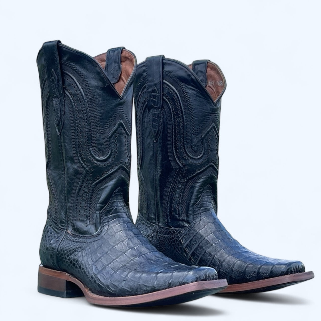 TBC Bootmakers The Rodeo Black Caiman Belly