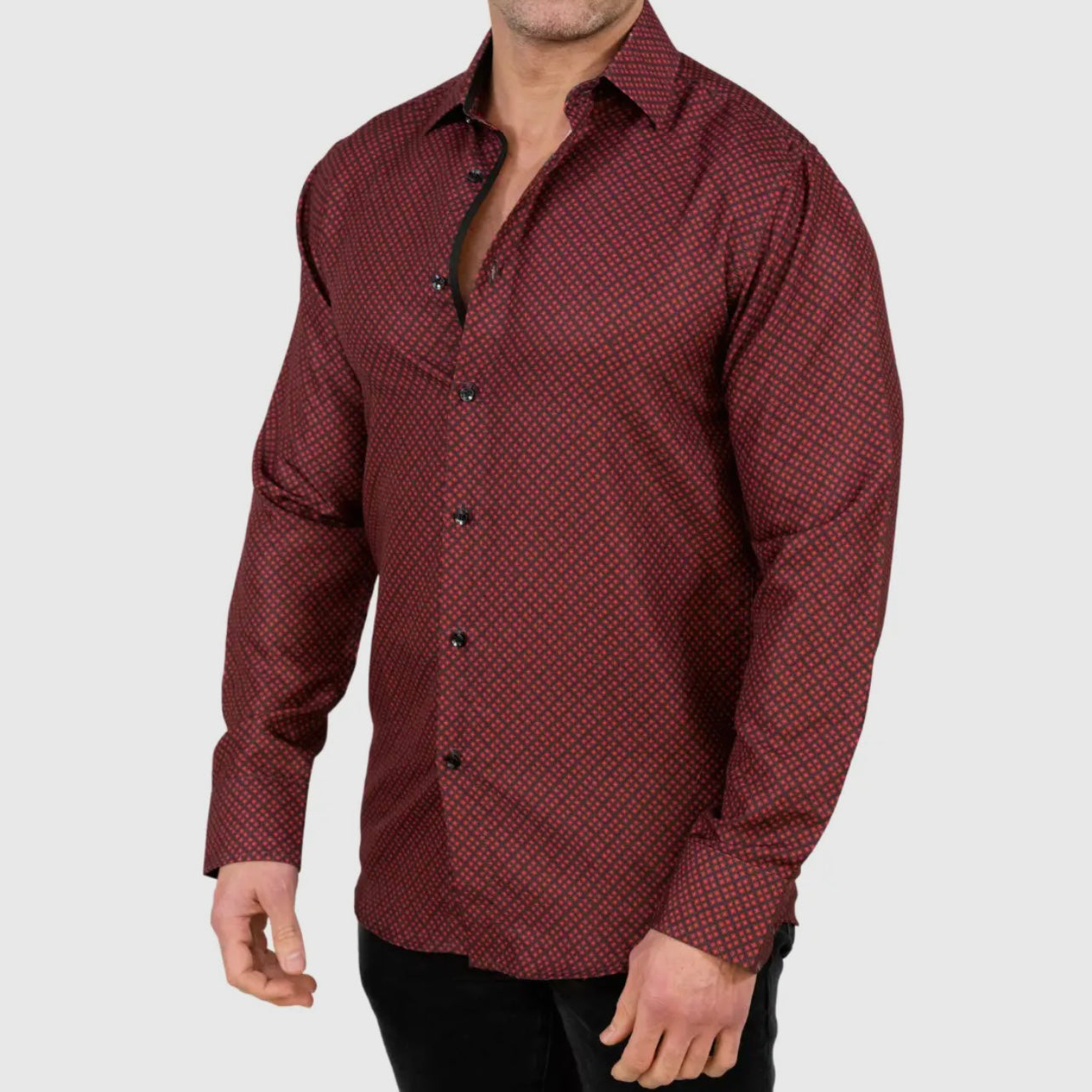 Silver Stone Men’s Burg Long Sleeve Shirt LSWG270