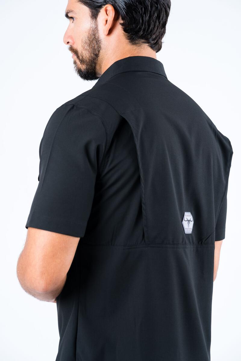 Platini Mens Black Performance Short Sleeve PGS8784